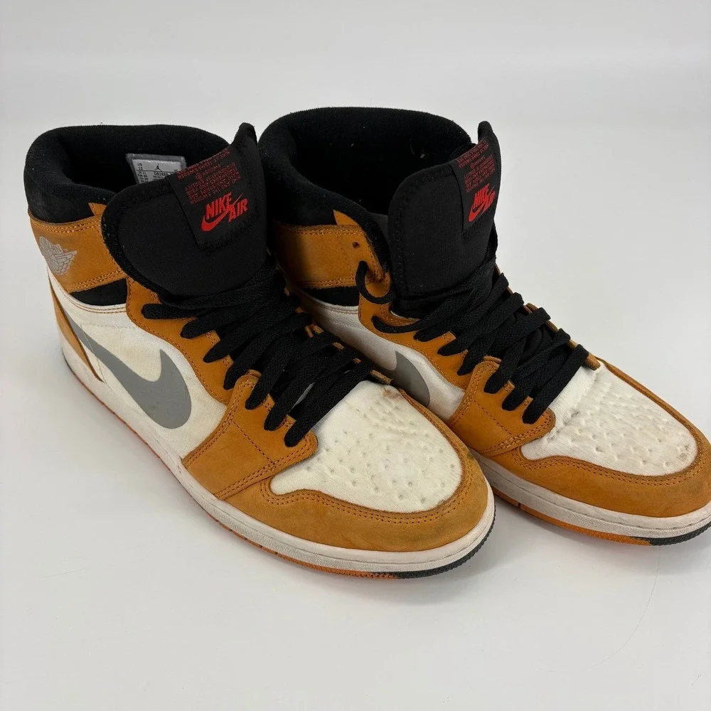 Air Jordan 1 Retro High‎ OG Yellow Ochre DB2889-700 Size 12 Men's Used Authentic